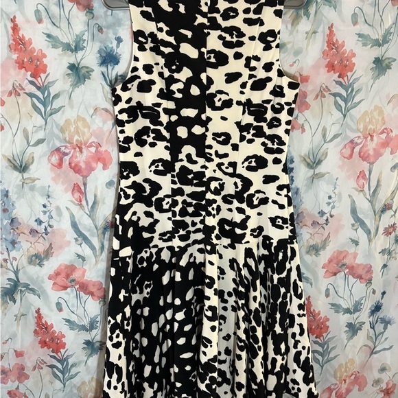 Vintage Stylish Black and White Sleeveless Dress - Picture 5 of 8